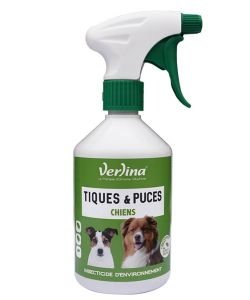 Antiparasitaire tiques & puces - Environnement grands chiens, 500 ml